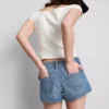 The primark scene | cotton denim micro shorts The primark scene | cotton denim micro shorts