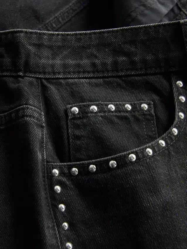The primark scene | cotton denim studded jorts The primark scene | cotton denim studded jorts