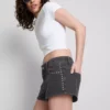 The primark scene | cotton denim studded micro shorts The primark scene | cotton denim studded micro shorts