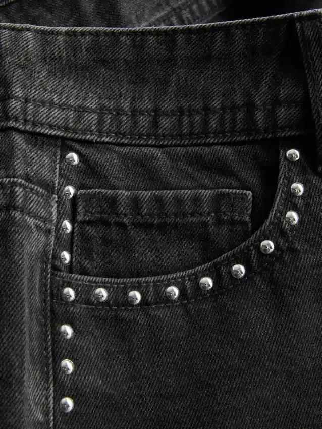 The primark scene | cotton denim studded micro shorts The primark scene | cotton denim studded micro shorts
