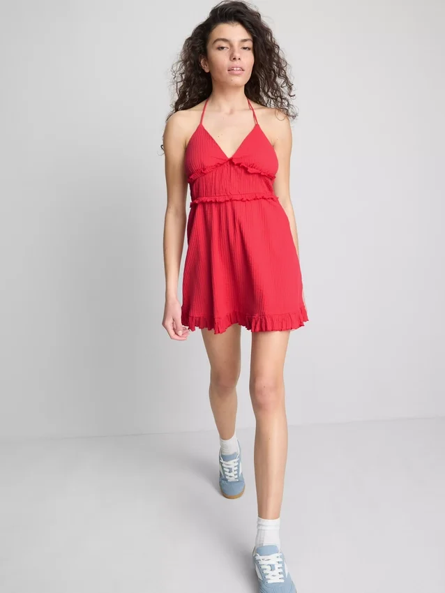The primark scene | crinkle ruffle mini dress The primark scene | crinkle ruffle mini dress