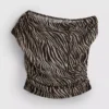 The primark scene | cropped off-shoulder sheer top The primark scene | cropped off-shoulder sheer top