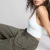 The primark scene | mid-rise drawstring cargo pants The primark scene | mid-rise drawstring cargo pants