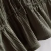 Tie-front crinkle top Tie-front crinkle top