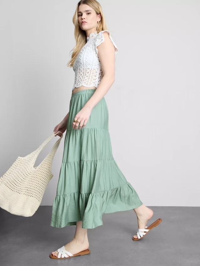 Tiered maxi skirt Tiered maxi skirt