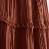 Tiered voile maxi skirt