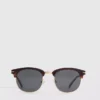 Tinted clubmaster sunglasses