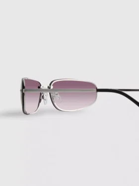 Tinted wrap-around sunglasses