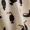 Toucan swim shorts with drawstring waistband