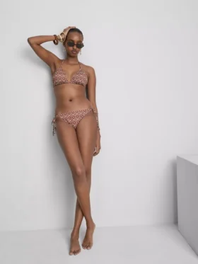 Triangle tie side bikini set