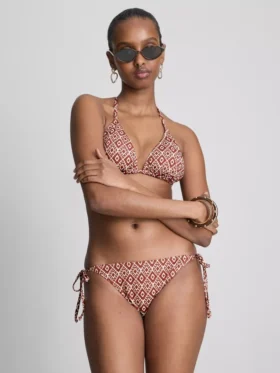 Triangle tie side bikini set