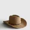 Trimmed straw cowboy hat Trimmed straw cowboy hat