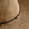 Trimmed straw cowboy hat Trimmed straw cowboy hat