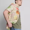 Tropical postcard short-sleeve button-down shirt Tropical postcard short-sleeve button-down shirt