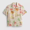 Tropical postcard short-sleeve button-down shirt Tropical postcard short-sleeve button-down shirt