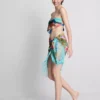 Tropical printed fringe sarong Tropical printed fringe sarong