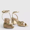 Twist detail heeled sandals