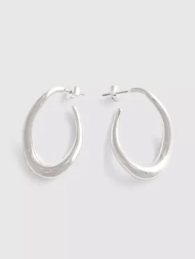 Twist hoop earrings