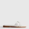 Twisted-strap mule sandals