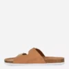 Two strap buckle sandals