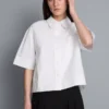 Ultimate cotton short-sleeve boxy shirt