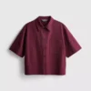 Ultimate cotton short-sleeve boxy shirt