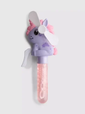 Unicorn bubble fan toy
