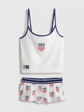 Usa fc cotton-rich cami shorty pajamas