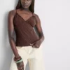 V-neck babydoll cami top V-neck babydoll cami top