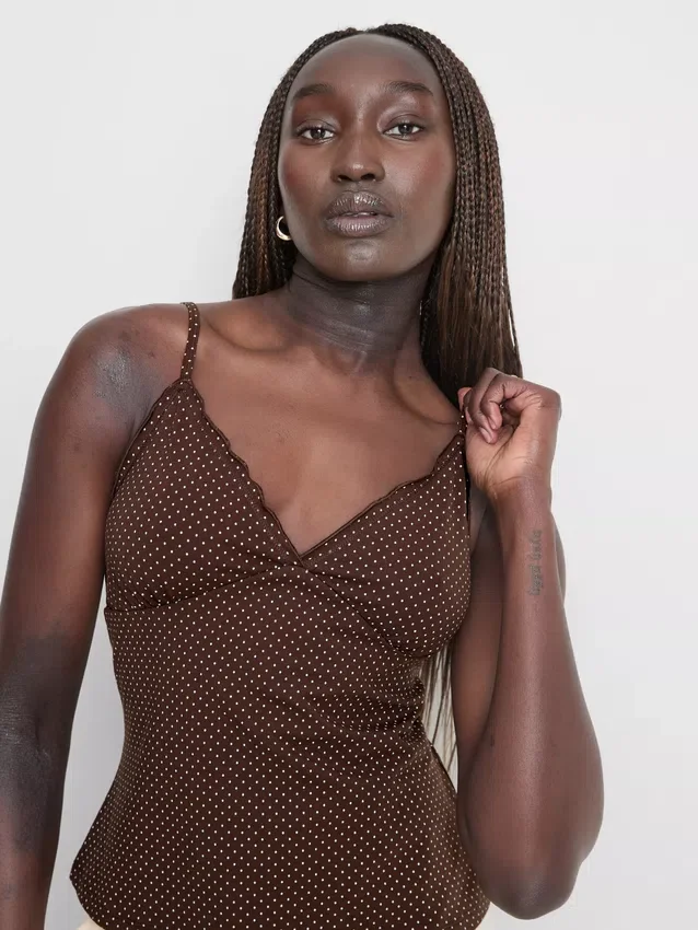 V-neck babydoll cami top V-neck babydoll cami top