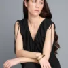 V-neck balloon-leg jumpsuit V-neck balloon-leg jumpsuit