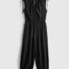 V-neck balloon-leg jumpsuit V-neck balloon-leg jumpsuit