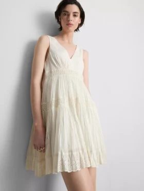 V-neck crinkle mini dress V-neck crinkle mini dress