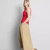 V-neck peplum sleeveless top V-neck peplum sleeveless top