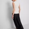 V-neck peplum sleeveless top V-neck peplum sleeveless top