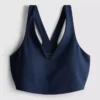 V-neck racer active crop top