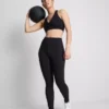 V-neck smooth support active crop top V-neck smooth support active crop top