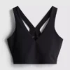 V-neck smooth support active crop top V-neck smooth support active crop top