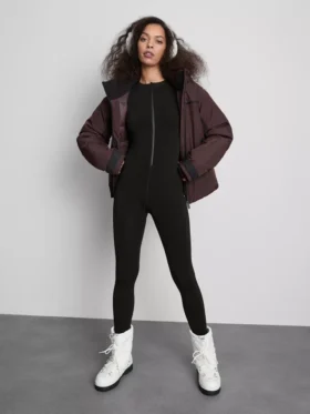Velvet plush jumpsuit