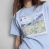 Vincent van gogh landscape art cotton t-shirt Vincent van gogh landscape art cotton t-shirt