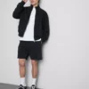 Washed elasticated shorts Washed elasticated shorts