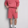 Washed elasticated shorts Washed elasticated shorts