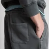 Washed elasticated shorts Washed elasticated shorts
