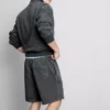 Washed elasticated shorts Washed elasticated shorts