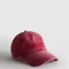 Washed embroidered baseball cap