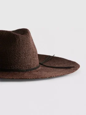 Wide-brim panama hat
