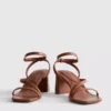 Wide fit block heel sandals