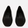 Wide fit faux suede bow ballerinas Wide fit faux suede bow ballerinas