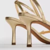 Wide fit floral rhinestone heeled sandals
