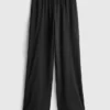 Wide-leg athleisure pants